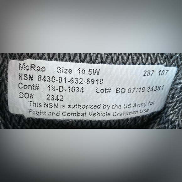 McRae Footwear Army Temperate Weather Combat Boots - Coyote - Mens Size 10.5W - Picture 12 of 14